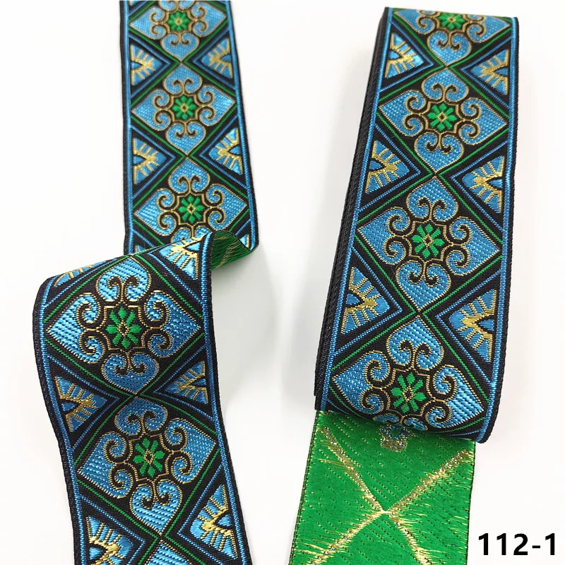 Vibrant 5cm Jacquard Ribbons - 7 Meters 9 Vibrant 5cm Jacquard Ribbons - 7 Meters - Image 9