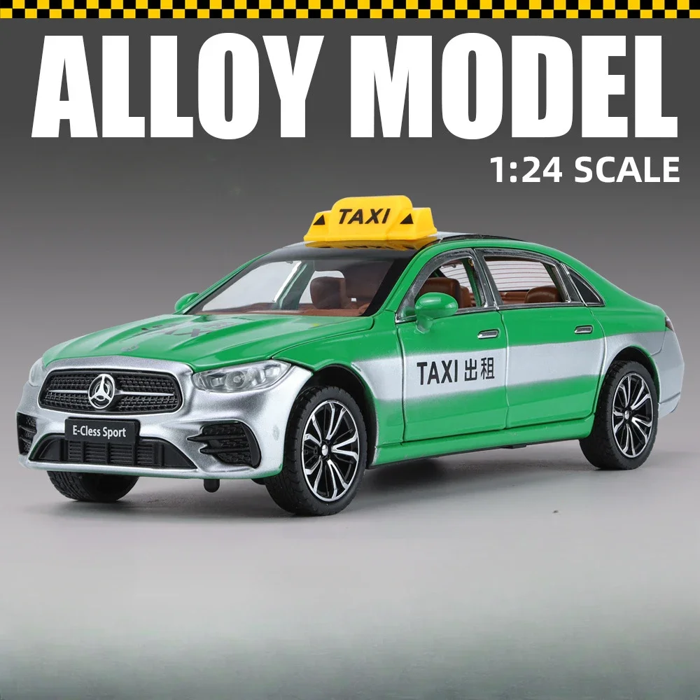 1:24 Scale E300L Taxi Diecast Model Toy 7 1:24 Scale E300L Taxi Diecast Model Toy - Image 7