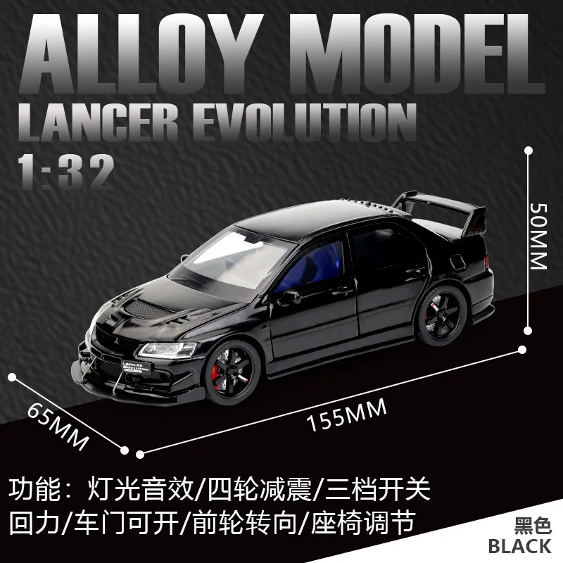 1:32 Scale Diecast Mitsubishi Lancer Evolution Model 12 1:32 Scale Diecast Mitsubishi Lancer Evolution Model - Image 12