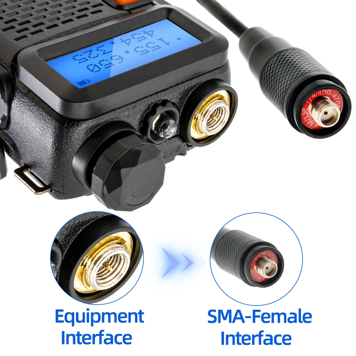 ABBREE AR-188 Dual-Band Antenna for Walkie Talkies 5 ABBREE AR-188 Dual-Band Antenna for Walkie Talkies - Image 5