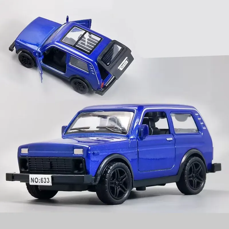 1:36 Scale White LADA NIVA Diecast Model 7 1:36 Scale White LADA NIVA Diecast Model - Image 7
