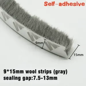 Self-Adhesive Brush Strip Weather Seal 5M/10M 43 Sb7eb258c130540ae83dbc075fd2cd61ar