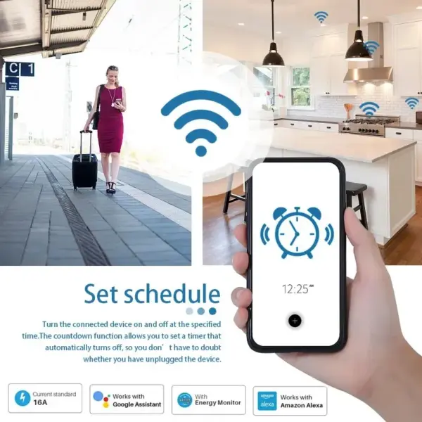 Tuya Smart Socket EU 16A/20A WiFi Plug - Image 4