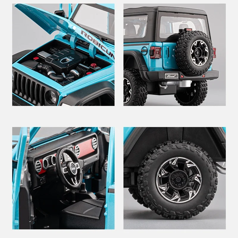 Wrangler Rubicon 1:24 Scale Diecast Model 6 Wrangler Rubicon 1:24 Scale Diecast Model - Image 6