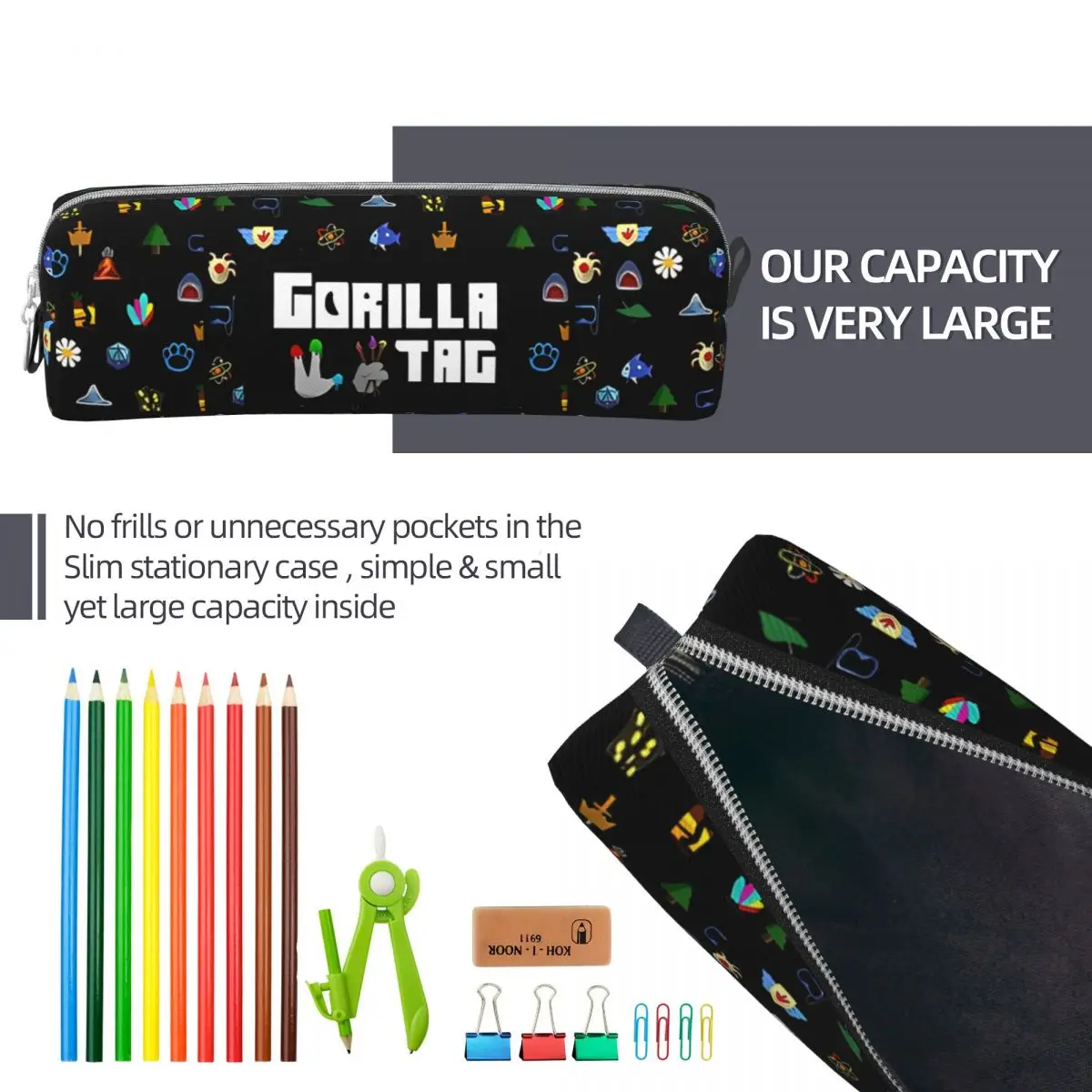 Gorilla Tag VR Gamer Pencil Case 6 Gorilla Tag VR Gamer Pencil Case - Image 6
