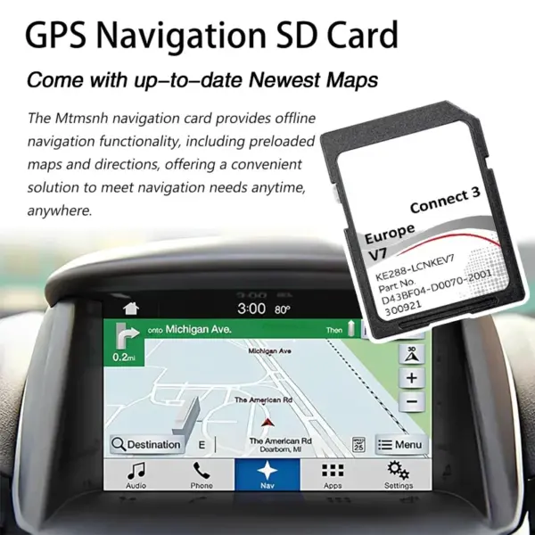 Nissan Connect 3 V7 GPS Map Update SD Card - Image 4
