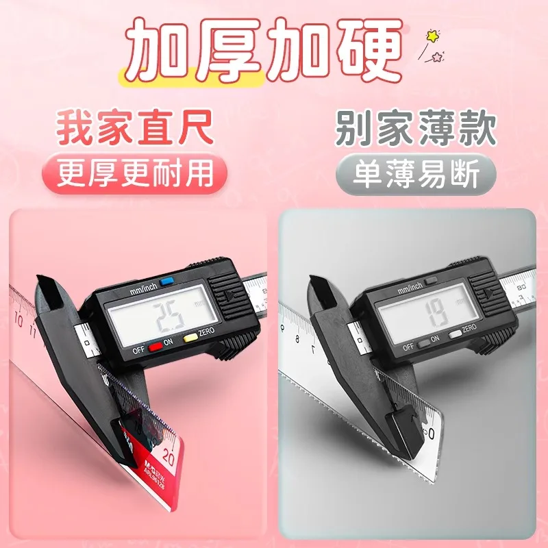 Colorful Plastic Rulers Set for Students 5 Colorful Plastic Rulers Set for Students - Image 5