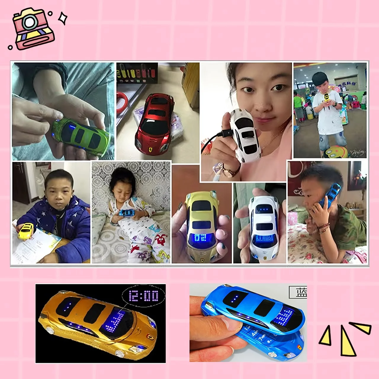 Mini Car Shape Flip Phone with Dual SIM 6 Mini Car Shape Flip Phone with Dual SIM - Image 6