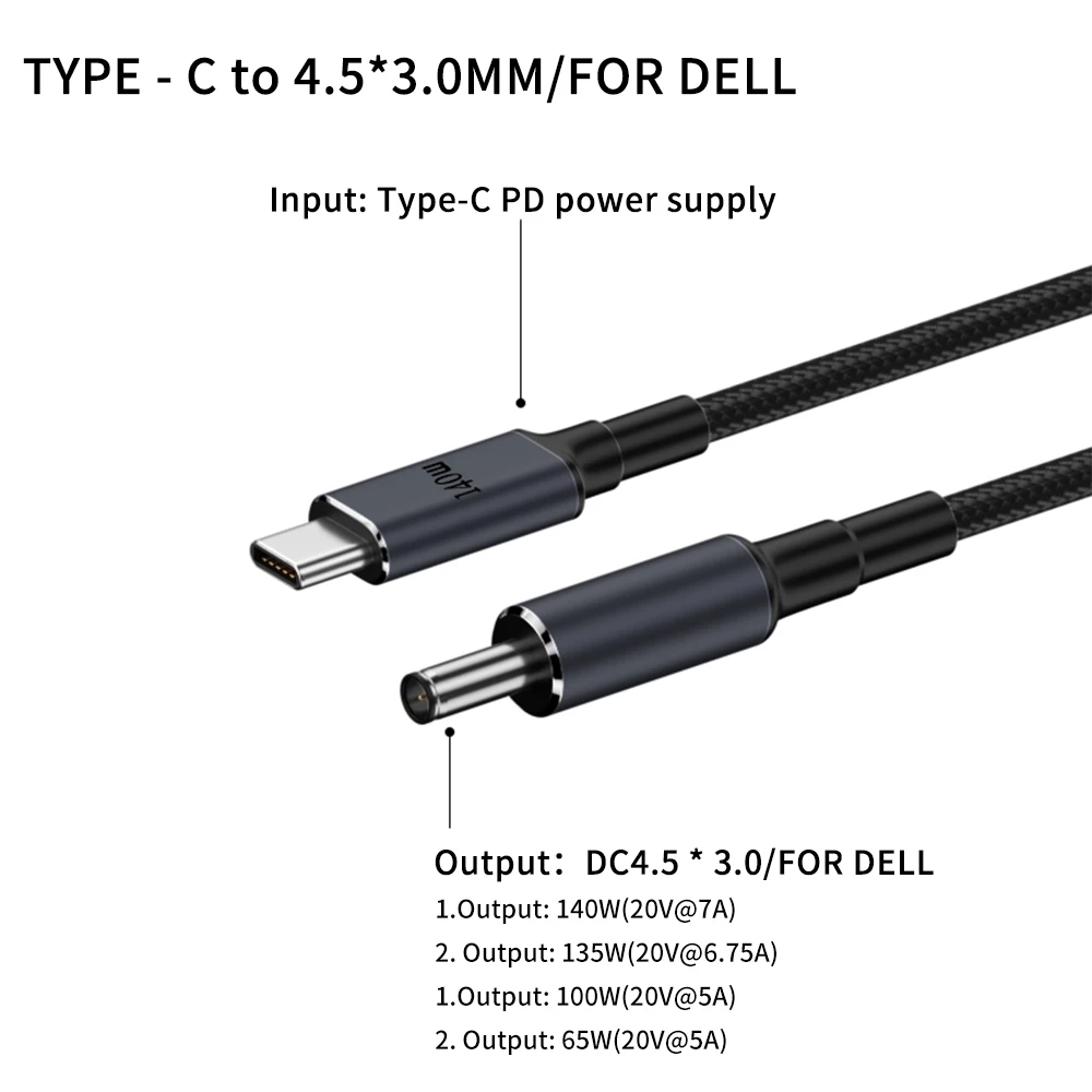 65/140W USB-C PD Charger Cable for Laptops 12 65/140W USB-C PD Charger Cable for Laptops - Image 12