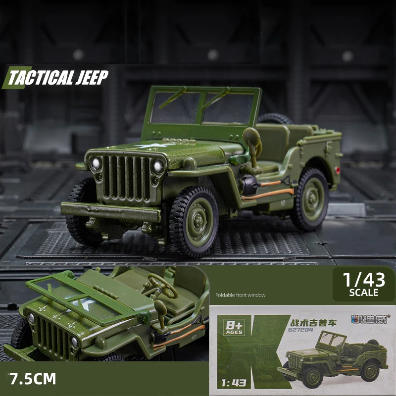 1/43 Scale Jeep Willys Military Model Car 8 1/43 Scale Jeep Willys Military Model Car - Image 8