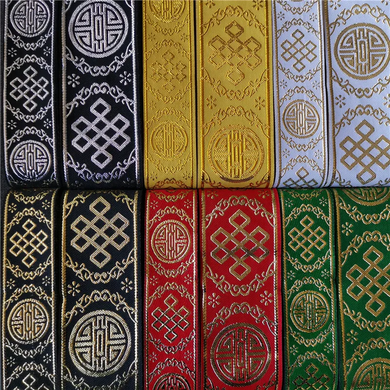 Vintage Ethnic Embroidered Ribbons 7M Wide Boho 3 Vintage Ethnic Embroidered Ribbons 7M Wide Boho - Image 3