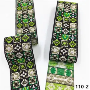 Vibrant 5cm Jacquard Ribbons - 7 Meters 75 Sbbeb890388384b49b3486fc7502c4c03O