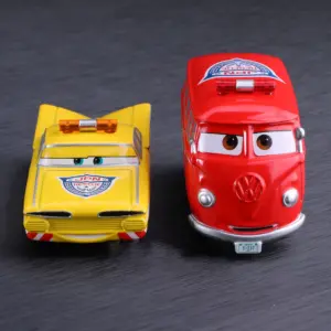 Red Volkswagen Bus and Yellow Patrol Car Models 9 Sbcb7e6d44c494d4688ede26a63dbcf272