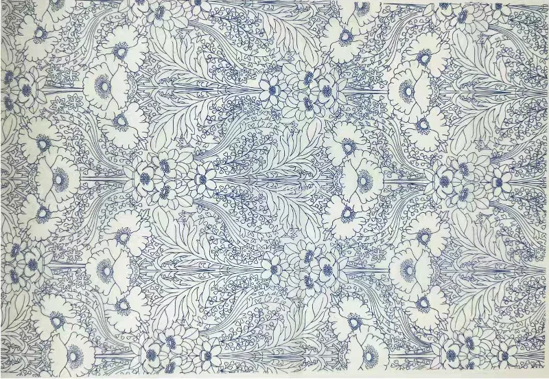 Blue and White Ceramic Underglaze Sticker Set 23 Blue and White Ceramic Underglaze Sticker Set - Image 23