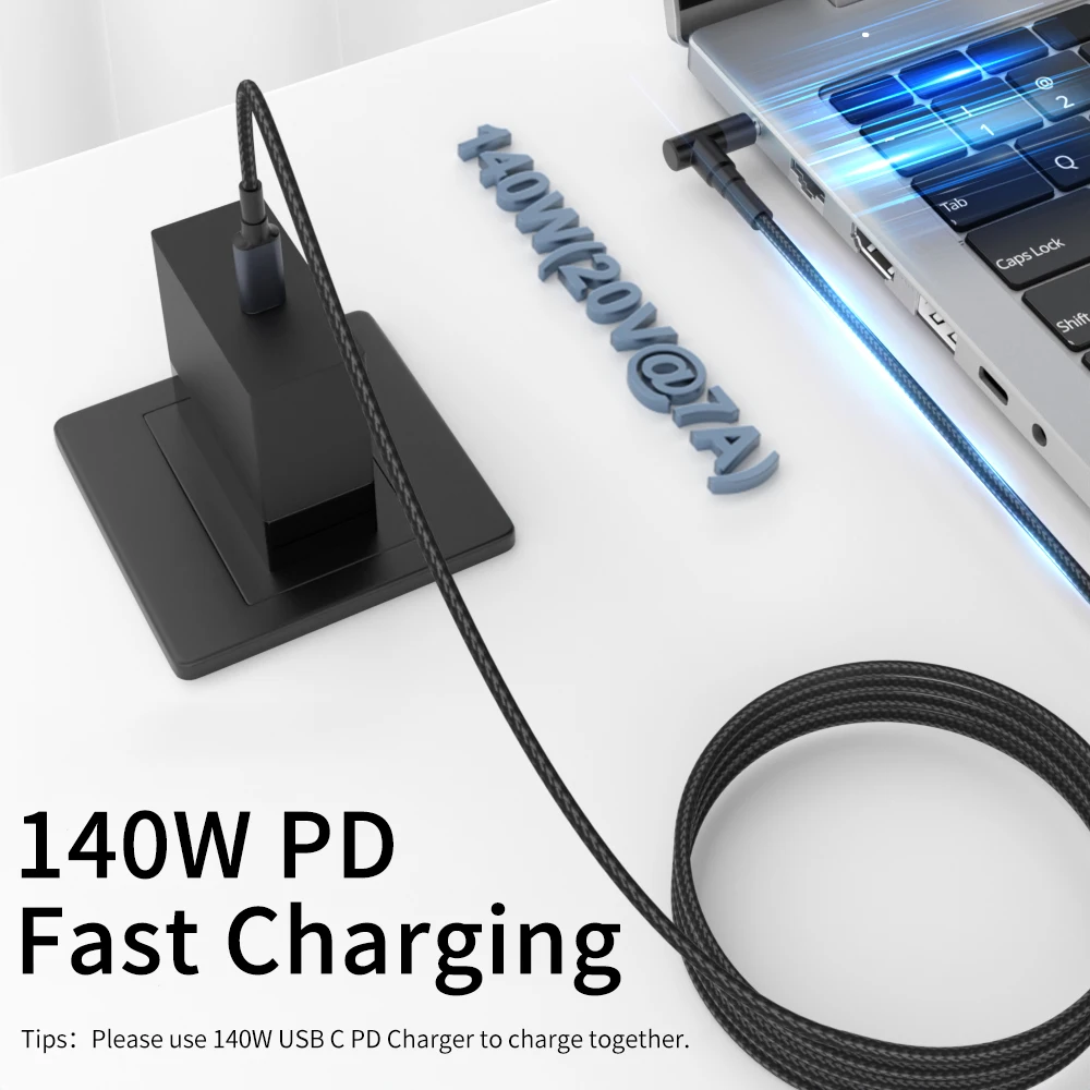 65/140W USB-C PD Charger Cable for Laptops 4 65/140W USB-C PD Charger Cable for Laptops - Image 4