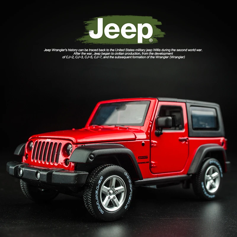 1:32 Scale Jeep Wrangler Rubicon Model Car 4 1:32 Scale Jeep Wrangler Rubicon Model Car - Image 4