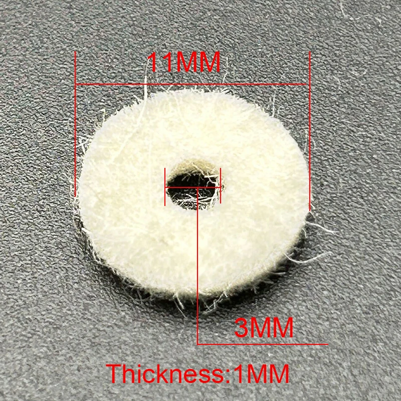 60Pcs Felt Washers for Guitar Strap Buttons 2 60Pcs Felt Washers for Guitar Strap Buttons - Image 2