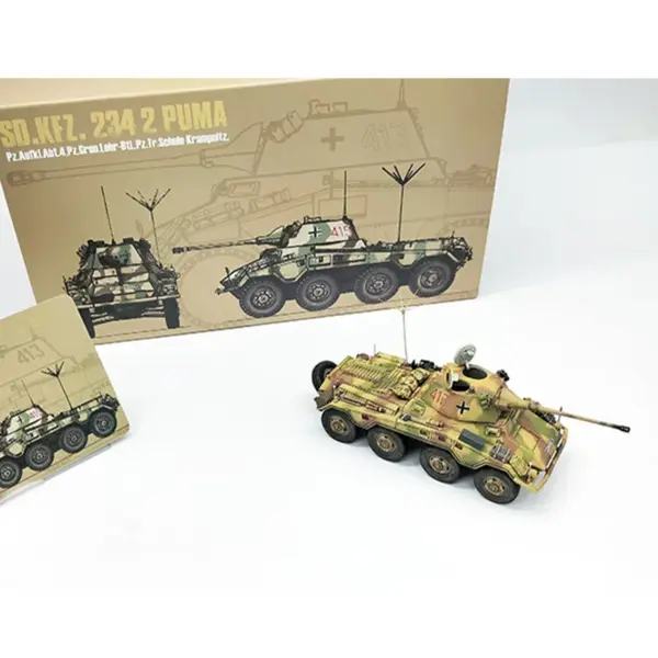 1/72 Scale German SDKFZ234/2 Puma Model - Image 4