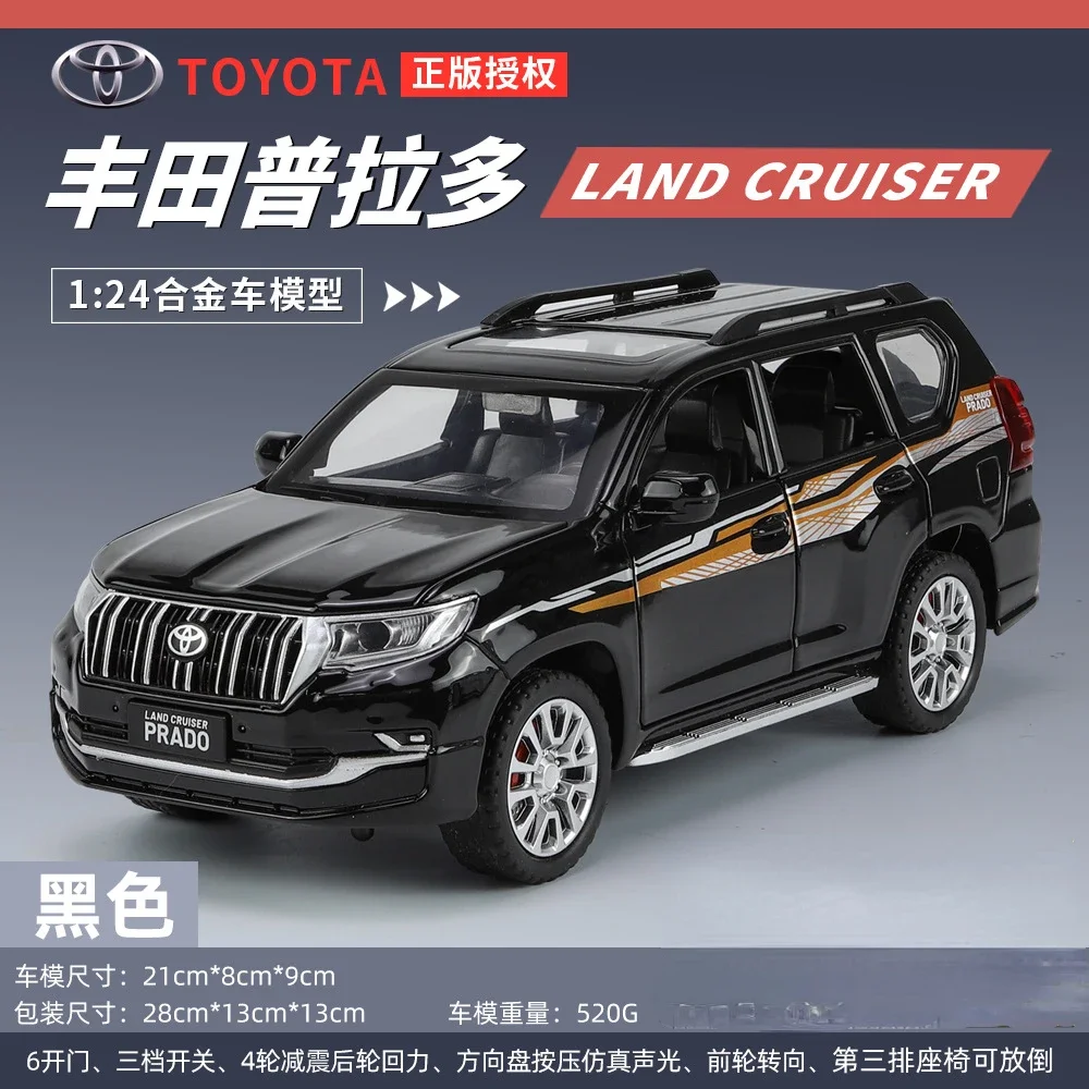 1:24 Scale White Toyota Prado Diecast Model Car 8 1:24 Scale White Toyota Prado Diecast Model Car - Image 8