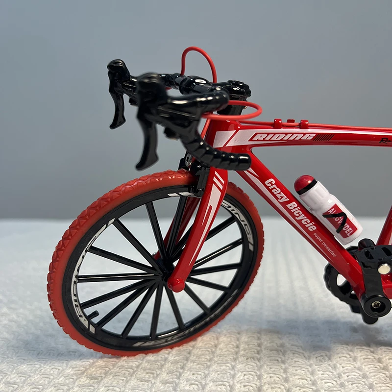 1:8 Scale Red Alloy Mini Model Bicycle 3 1:8 Scale Red Alloy Mini Model Bicycle - Image 3