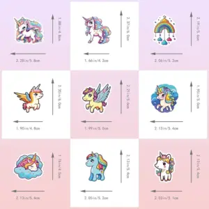 Unicorn PVC Sticker Set - 10, 30 or 50 Pieces 11 Sbee63ec0616a4ed0beb9b0f19559dda2d
