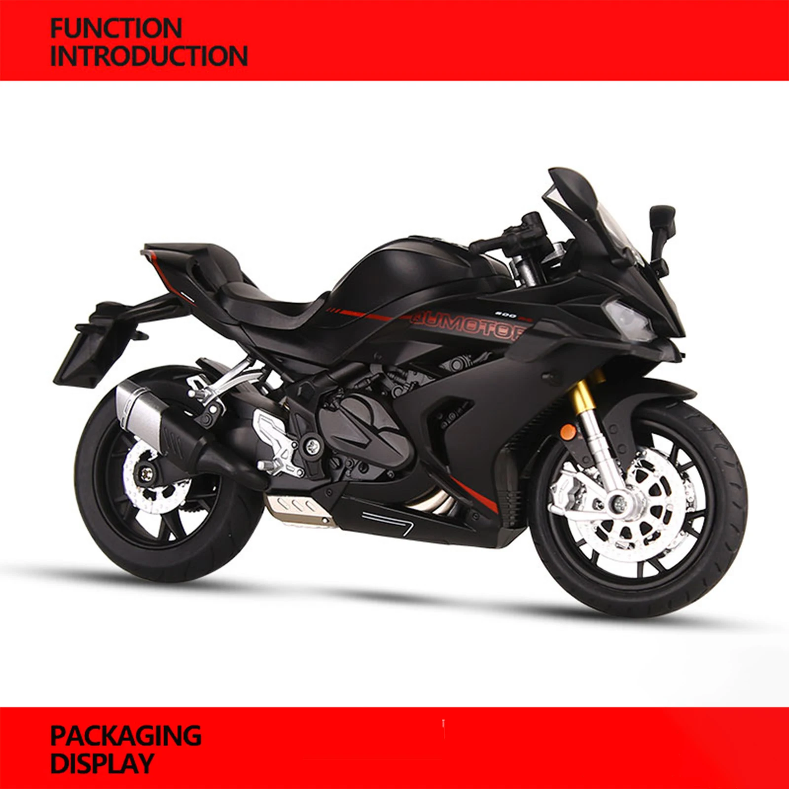 1:12 Scale QJmotor SAI 600RS Diecast Motorcycle 8 1:12 Scale QJmotor SAI 600RS Diecast Motorcycle - Image 8