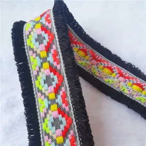 Colorful Jacquard Lace Ribbon 4.3cm x 2 Yards 26 Sbf77bfeb7e464df1b1aa483c0296b358Q