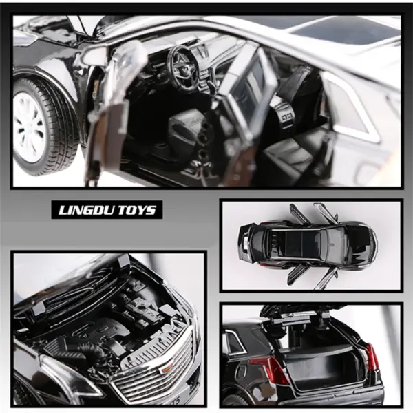 1:32 Scale White Cadillac XT5 Diecast Model - Image 5