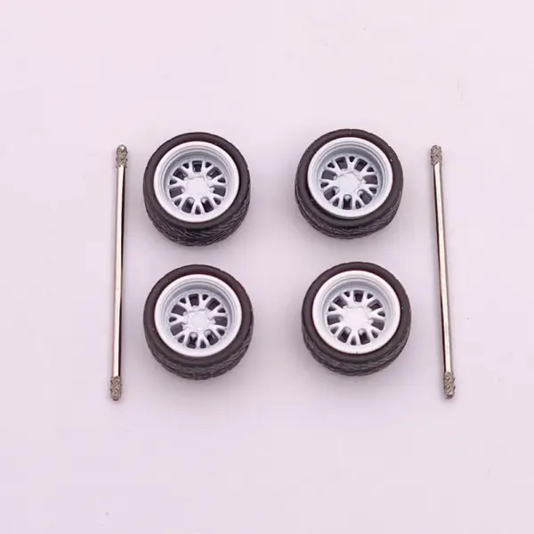 Custom 1:64 Scale Model Car Wheels Set - Image 14
