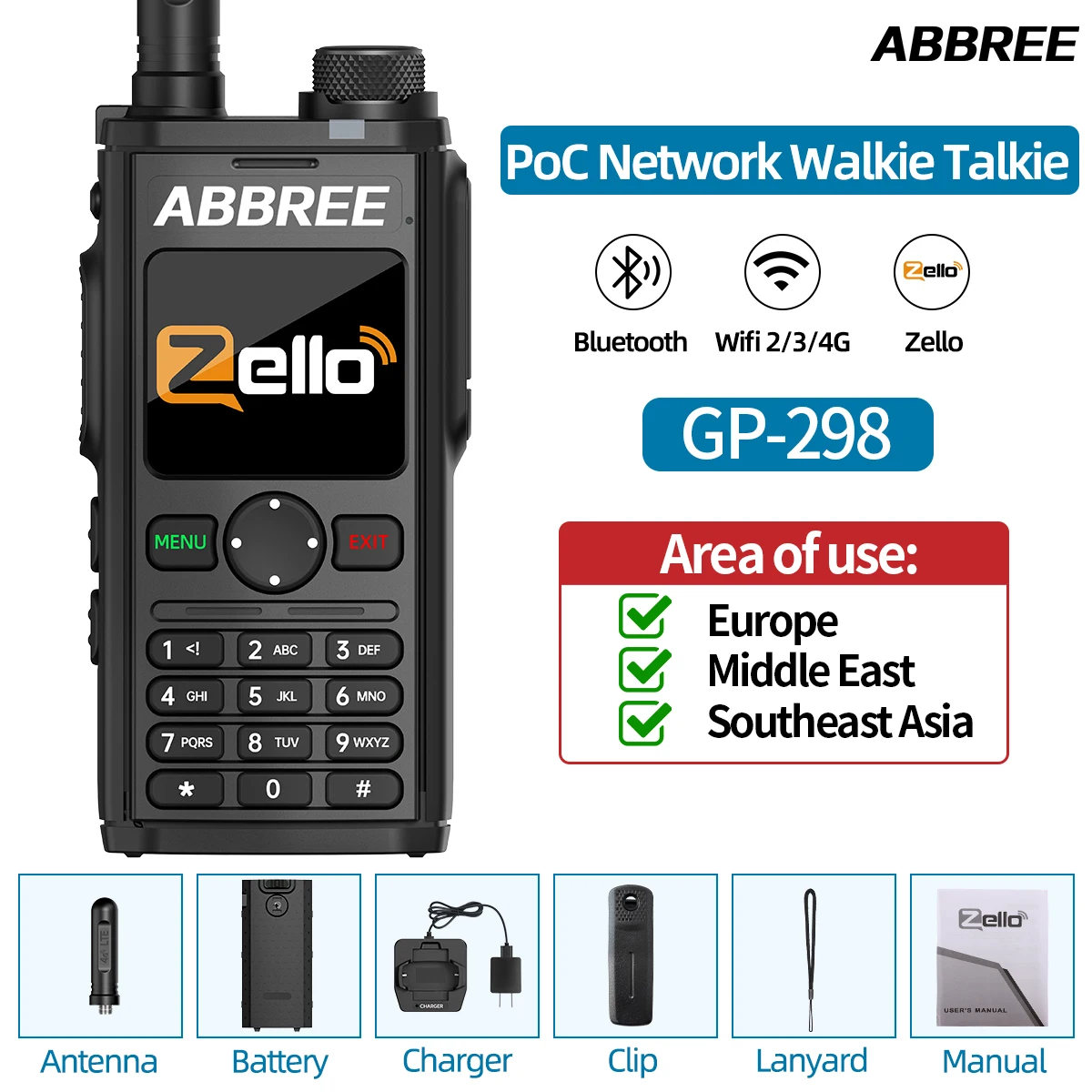 ABBREE GP-298 Walkie Talkie with 5000 mAh Battery 8 ABBREE GP-298 Walkie Talkie with 5000 mAh Battery - Image 8