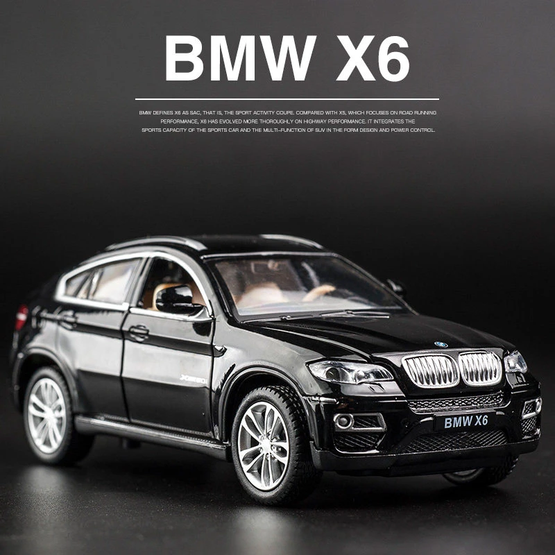 1:32 White BMW X6 Die-Cast Model Car 4 1:32 White BMW X6 Die-Cast Model Car - Image 4