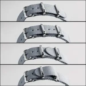 Gray Ballistic Nylon NATO Watchband 22mm 20mm 18mm 13 Sc297f875b84140a29b580b8e66245e3fJ 4