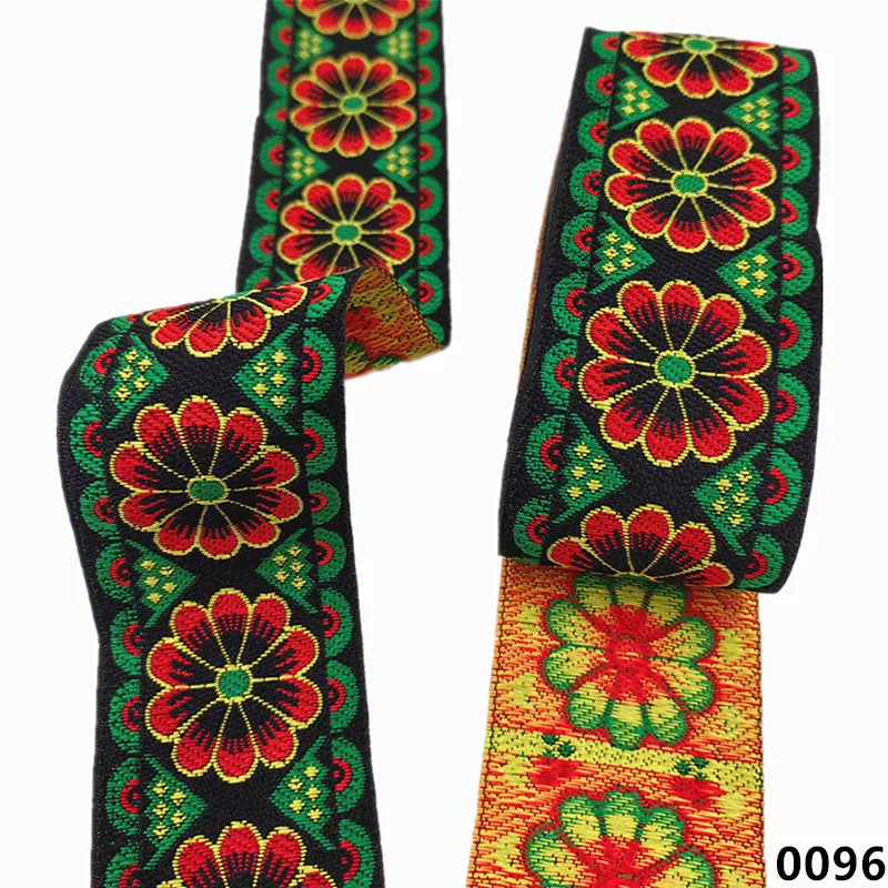 Vibrant 5cm Jacquard Ribbons - 7 Meters 40 Vibrant 5cm Jacquard Ribbons - 7 Meters - Image 40