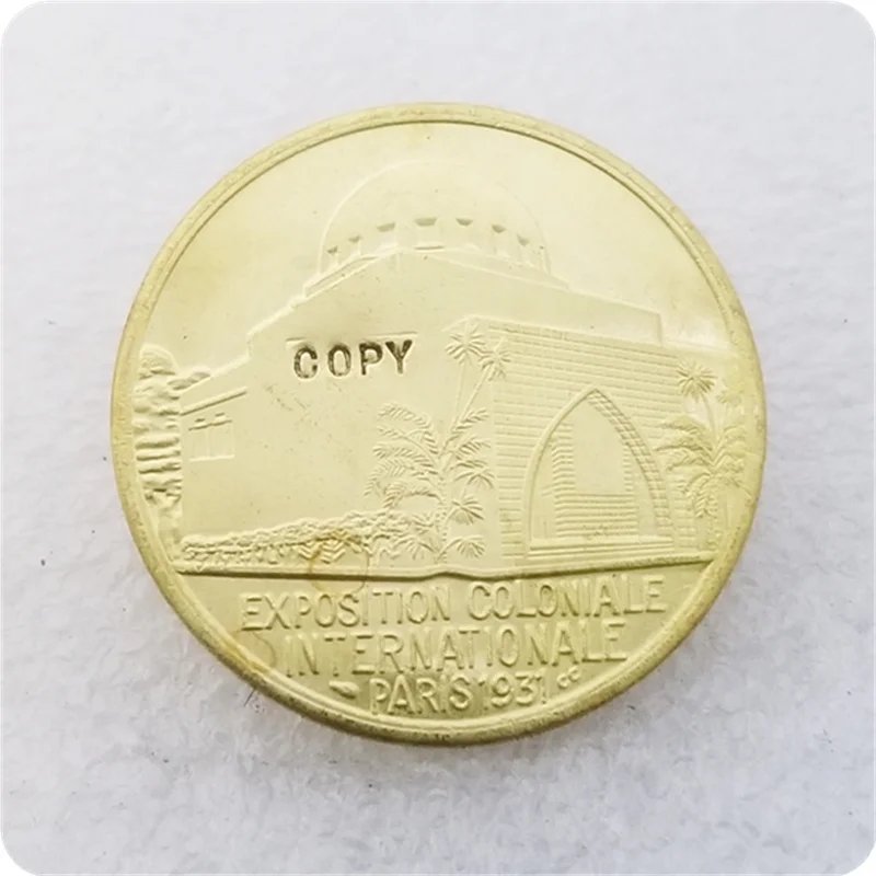 1931 Colonial Expo Paris Replica Commemorative Coin 5 1931 Colonial Expo Paris Replica Commemorative Coin - Image 5
