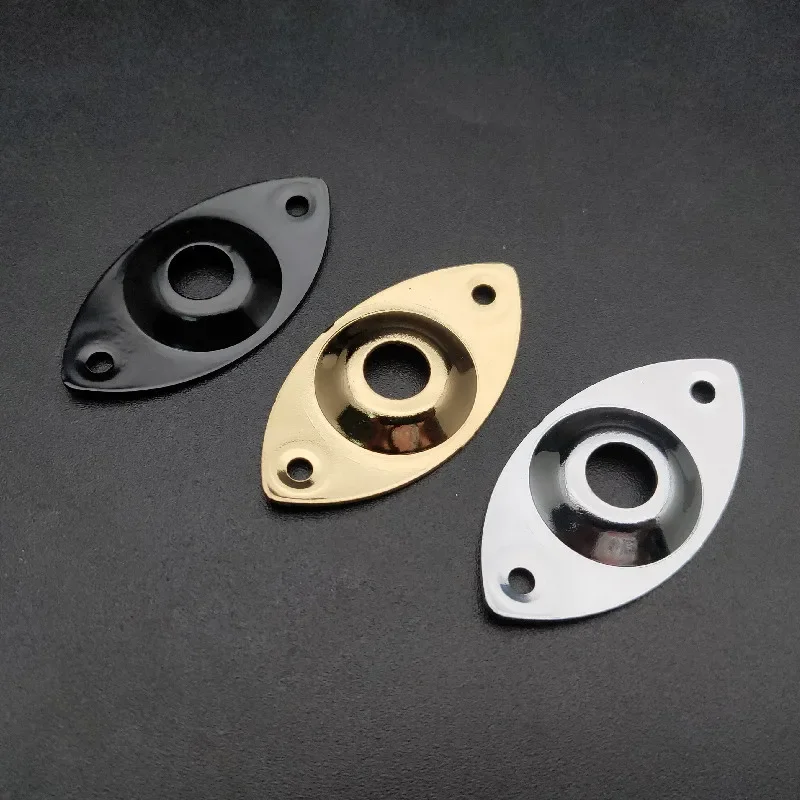 Metal Cat Eye Jack Plates for Electric Bass Guitar 4 Metal Cat Eye Jack Plates for Electric Bass Guitar - Image 4