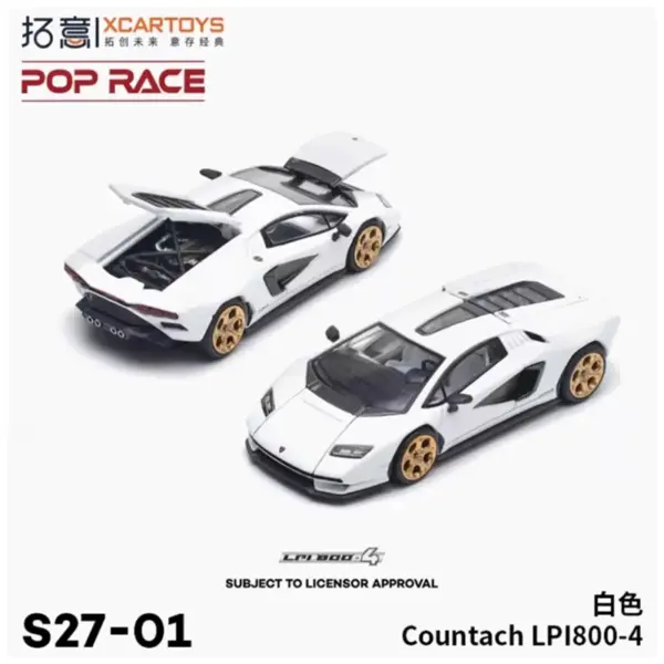 1/64 Scale Lamborghini Countach LP800-4 Model - Image 5