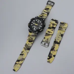 Camouflage Green Silicone Watchband for Casio 18mm 10 Sc4031a1db4834e10a40628d3a4324202r 1