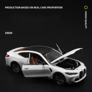 1:23 BMW M4 G82 Diecast Model Car White 12 Sc4a98be149854364889111173571831cf