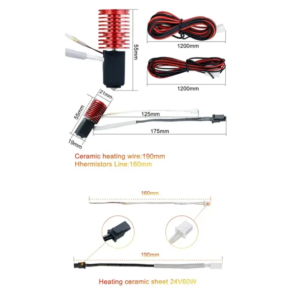 Voron 2.4 V6 Volcano Hotend Kit 24V 60W - Image 3