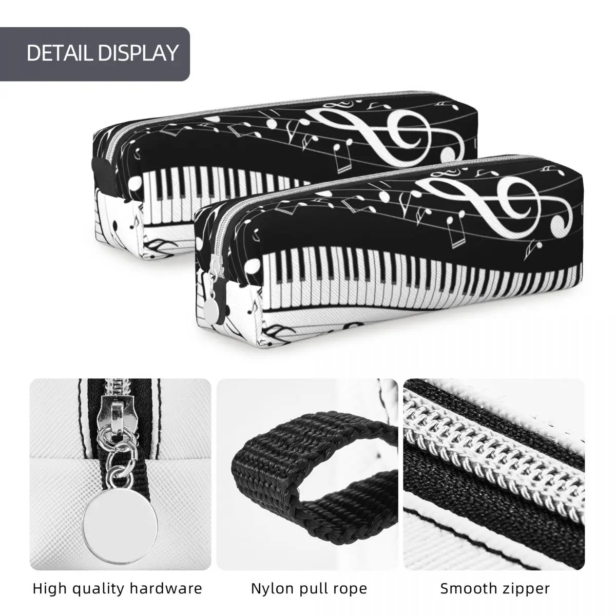 Piano Keyboard Design Pencil Case for Musicians 5 Piano Keyboard Design Pencil Case for Musicians - Image 5