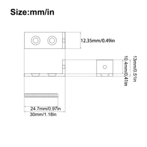 Brass Tremolo Stopper for FR Tremolo Bridges 9 Sc58576d4ad4743eca65e27fcd6001a1b3
