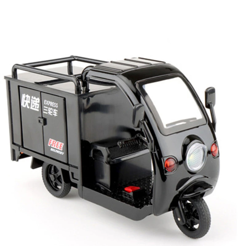 1/24 Diecast Green City Post Tricycle Model 7 1/24 Diecast Green City Post Tricycle Model - Image 7