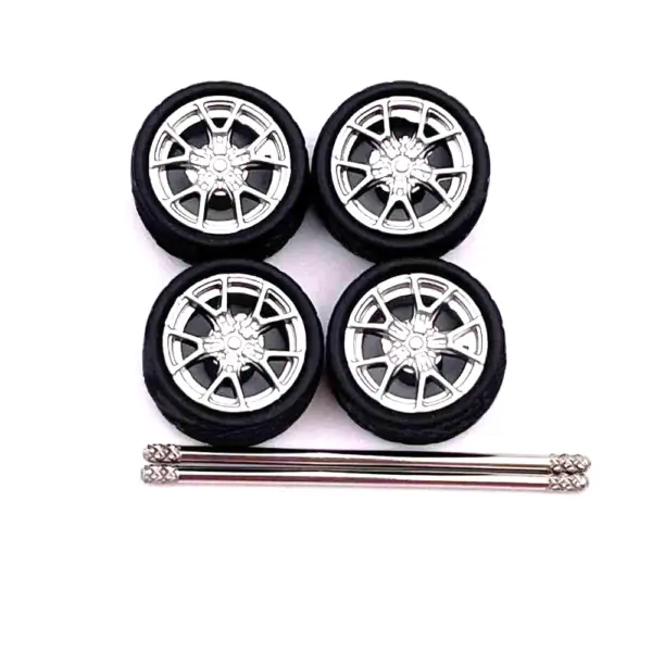 Custom 1:64 Scale Model Car Wheels Set - Image 21