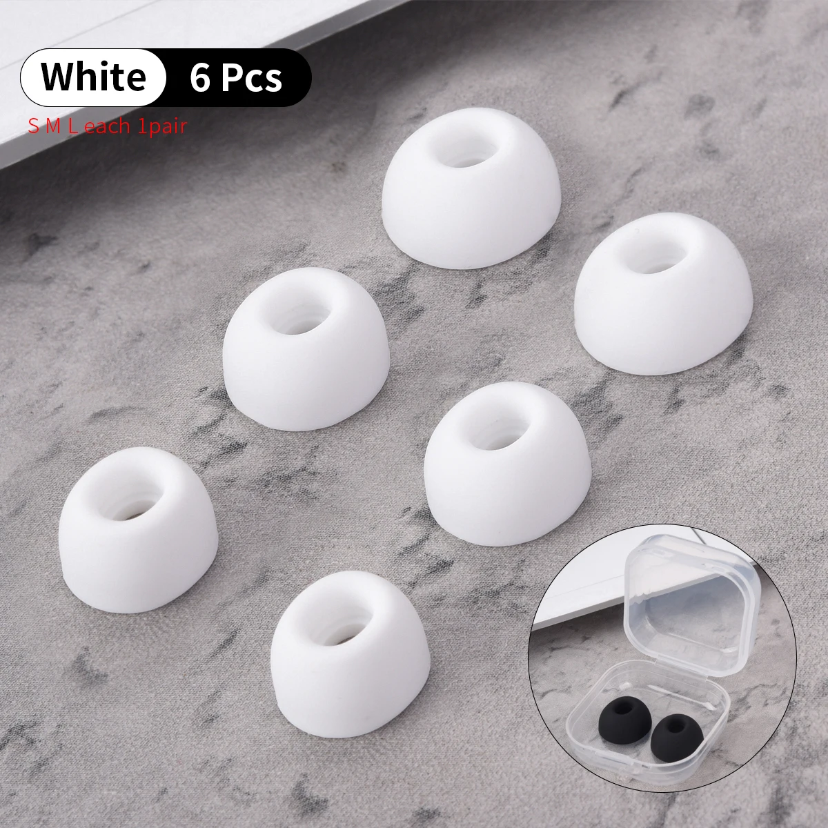 Silicone Ear Tips for Lenovo GM2 Pro LP5 TWS 7 Silicone Ear Tips for Lenovo GM2 Pro LP5 TWS - Image 7