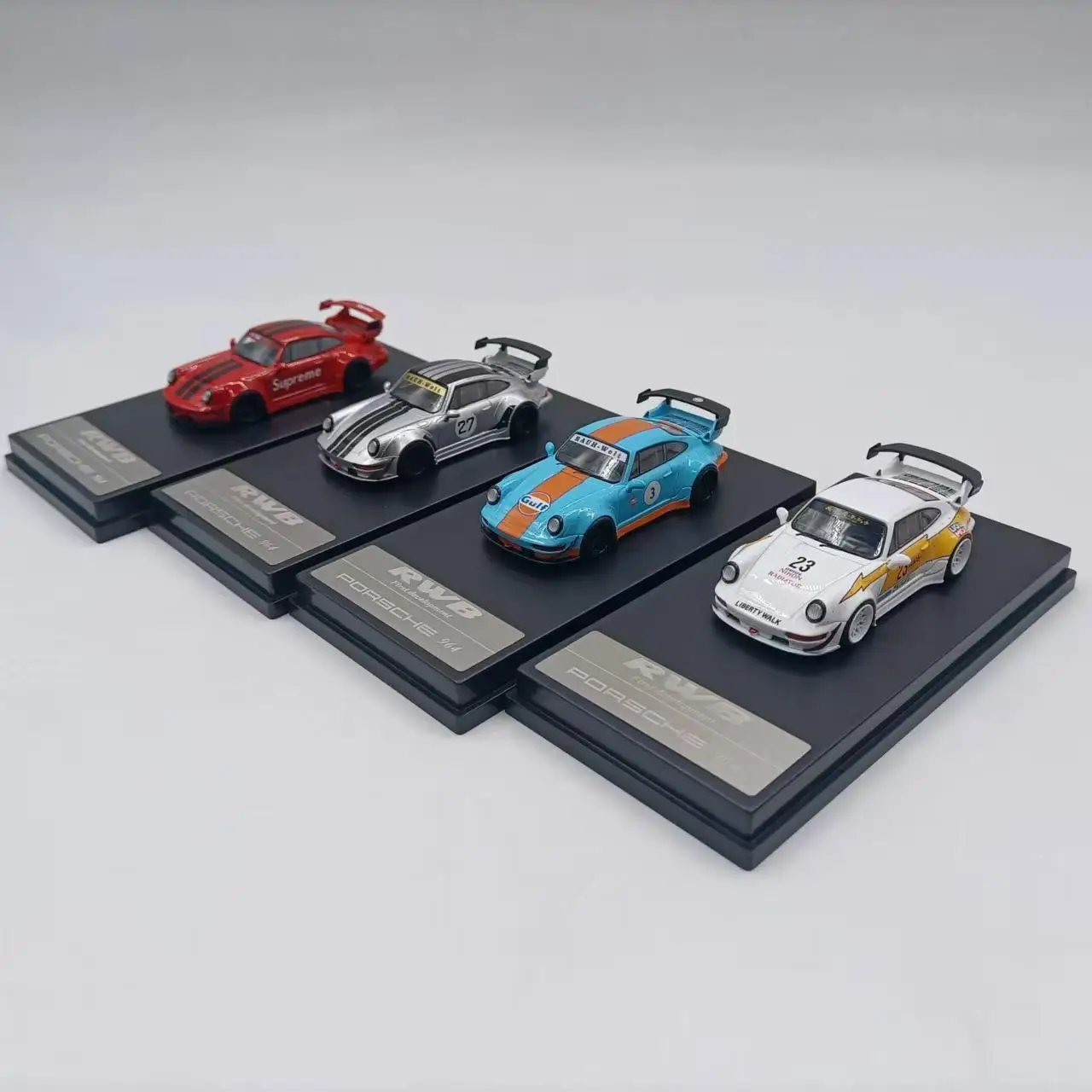 1:64 Diecast Porsche Car Model with Spoiler 3 1:64 Diecast Porsche Car Model with Spoiler - Image 3