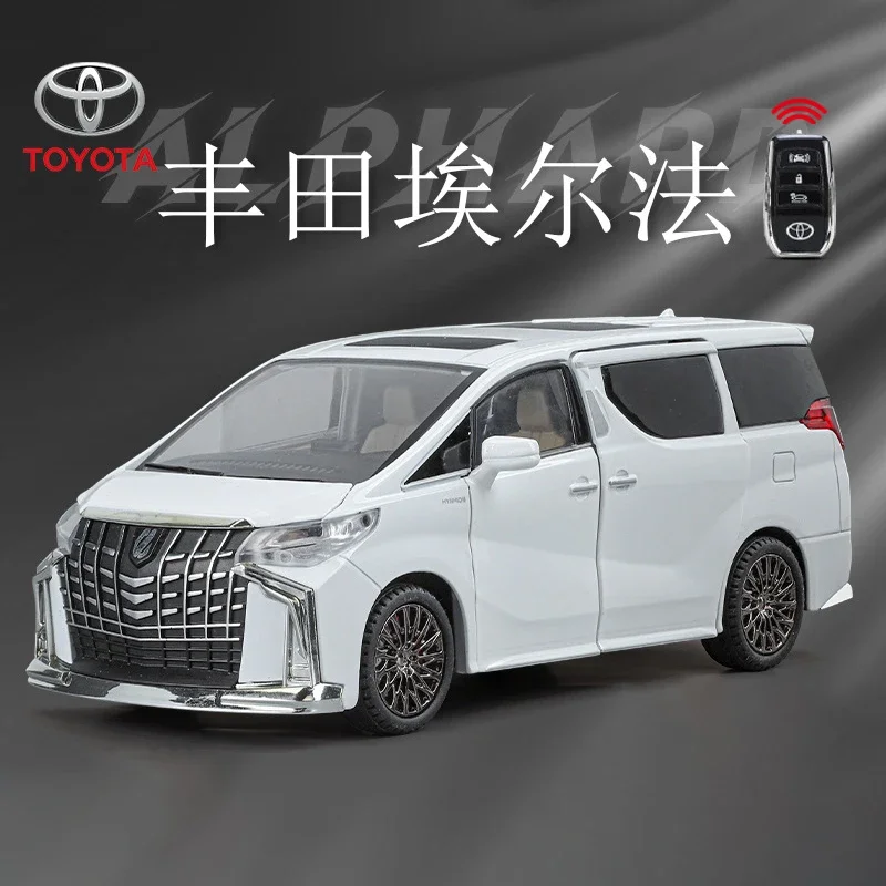 1:24 Scale Black Toyota Alphard Diecast Model 2 1:24 Scale Black Toyota Alphard Diecast Model - Image 2