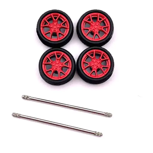 Custom 1:64 Scale Model Car Wheels Set - Image 24