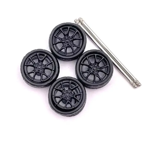 Custom 1:64 Scale Model Car Wheels Set - Image 19