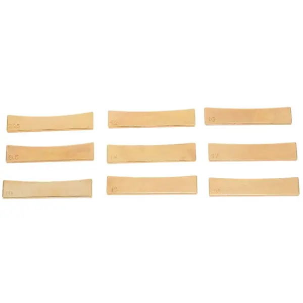 Guitar Radius Fret Press Inserts Set of 9 - Image 3
