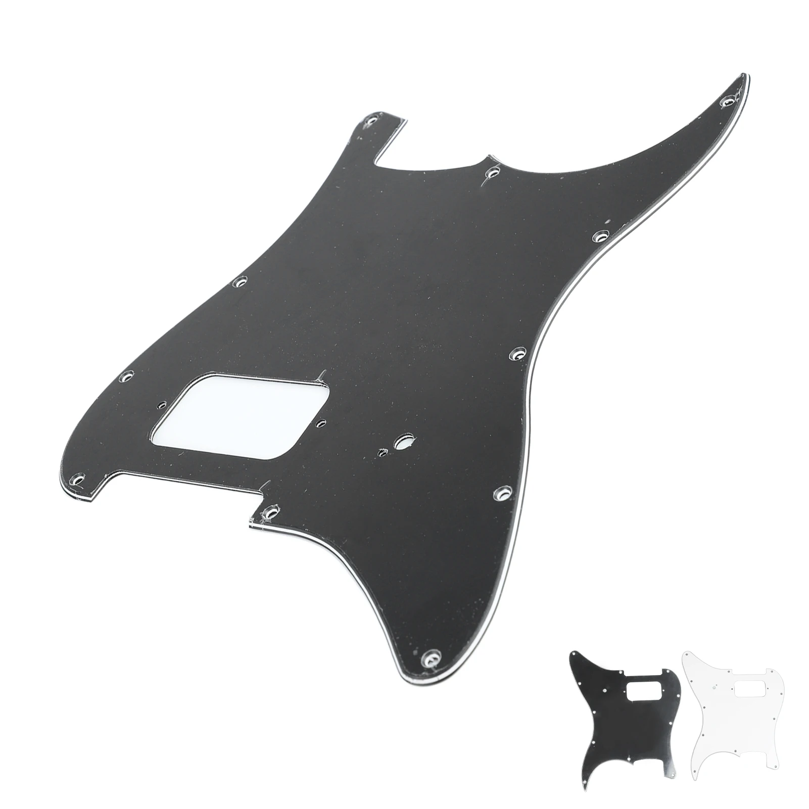 Electric Guitar Pickguard in Black or White 6 Electric Guitar Pickguard in Black or White - Image 6